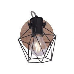 Beste Bewertungen von 🌟 Paul Neuhaus Industrielle Wandleuchte schwarz mit Holz - Sven ✨ -Deckenleuchten Verkaufs-Shop 2522 103753 3