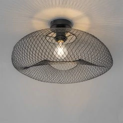 Brandneu 🤩 QAZQA Moderne plafondlamp zwart - Zora 😍 -Deckenleuchten Verkaufs-Shop 2537 105632 10