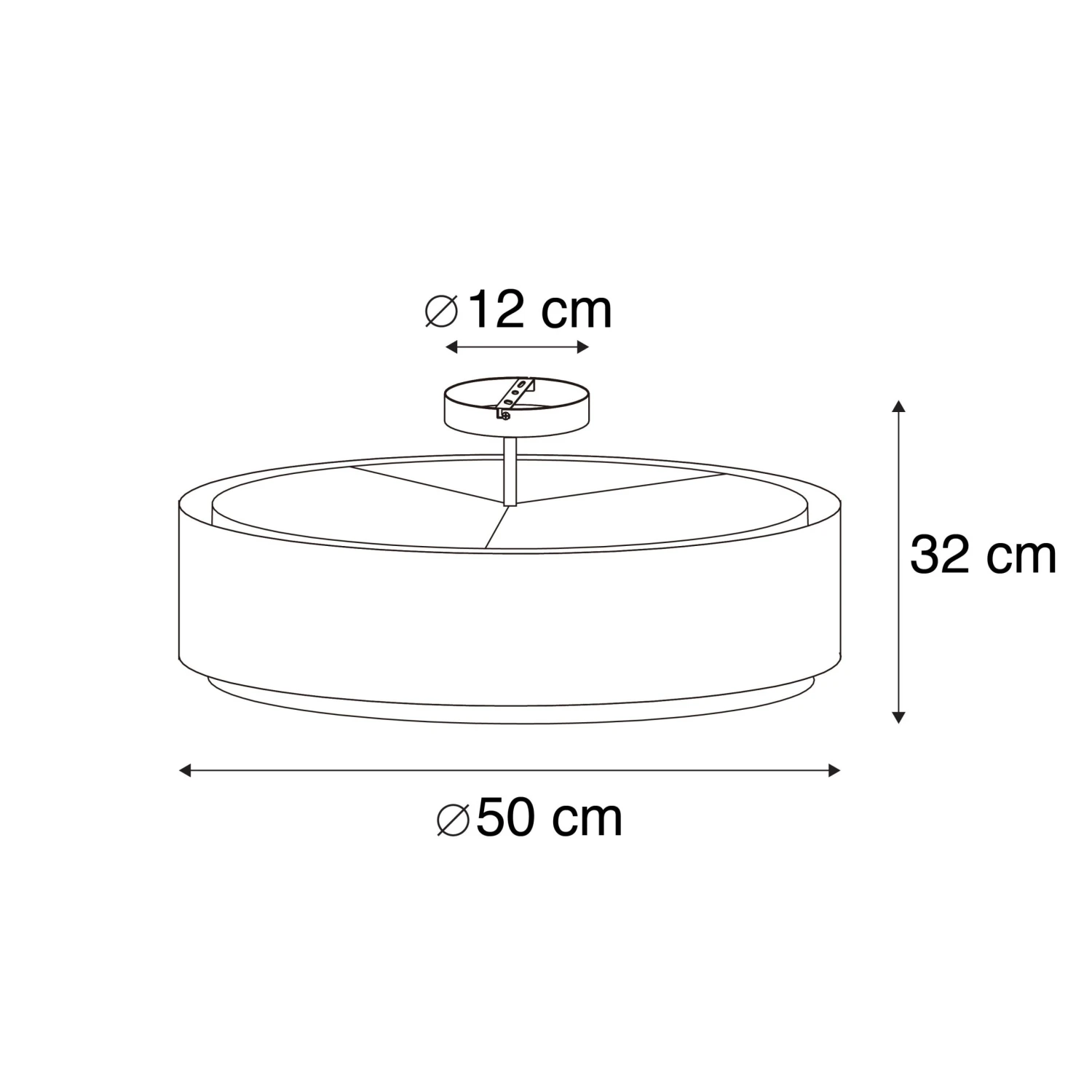 Top 10 😀 QAZQA Moderne Deckenleuchte weiß 50 cm 3-flammig - Drum Duo 💯 4 Top 10 😀 QAZQA Moderne Deckenleuchte weiß 50 cm 3-flammig - Drum Duo 💯 – Bild 4