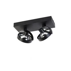 Coupon 🛒 QAZQA Designspot schwarz verstellbar 2-flammig - Go 🛒 -Deckenleuchten Verkaufs-Shop 2540 104791 2