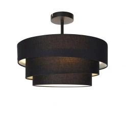 Angebote 🛒 QAZQA Moderne Deckenleuchte schwarz 45 cm 3-flammig - Drum Trio 🧨 15 Angebote 🛒 QAZQA Moderne Deckenleuchte schwarz 45 cm 3-flammig - Drum Trio 🧨 -Deckenleuchten Verkaufs-Shop 2554 104415 5