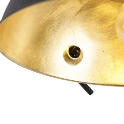 Angebote ⭐ QAZQA Industrielle Deckenleuchte schwarz mit Gold verstellbar - Magnax ⌛ -Deckenleuchten Verkaufs-Shop 2561 102506 6