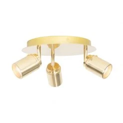 Bester Verkauf 🔥 QAZQA Moderner Badstrahler Messing 3-flammig IP44 - Ducha 💯 -Deckenleuchten Verkaufs-Shop 2563 104393 9