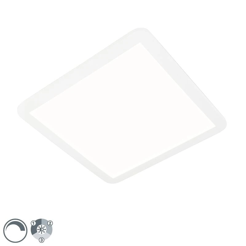 Budget ✔️ QAZQA Decke weiß 40 cm inkl. LED 3-stufig dimmbar IP44 - Steve 😀 1 Budget ✔️ QAZQA Decke weiß 40 cm inkl. LED 3-stufig dimmbar IP44 - Steve 😀