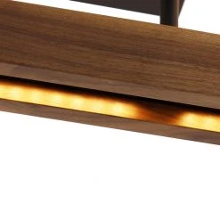 Brandneu 😉 MTK Leuchten Land Deckenleuchte Holz inkl. LED 3-Stufen dimmbar - Holz 👏 -Deckenleuchten Verkaufs-Shop 2566 103846 3
