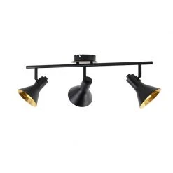 Top 10 ❤️ QAZQA Moderner Deckenspot schwarz/gold 3-Flammig - Magno 😍 -Deckenleuchten Verkaufs-Shop 2566 99073 10