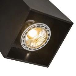 Aktion 🌟 QAZQA Moderner Strahler schwarz - Qubo 1 ✔️ -Deckenleuchten Verkaufs-Shop 2572 90441 4