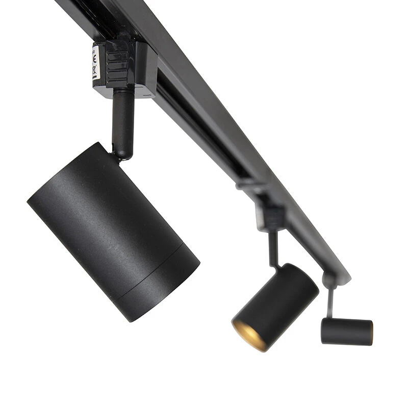 Schlussverkauf 🤩 QAZQA Modernes Schienensystem schwarz mit 14 Spots 1-phasig - Jeana ⭐ 13 Schlussverkauf 🤩 QAZQA Modernes Schienensystem schwarz mit 14 Spots 1-phasig - Jeana ⭐ – Bild 13