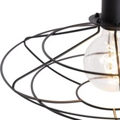 Budget 👍 QAZQA Vintage Hängelampe schwarz 37 cm - Laurent 🎉 -Deckenleuchten Verkaufs-Shop 2647 97358 6