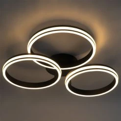 Auslauf 😉 QAZQA Deckenleuchte schwarz inkl. LED 3-Stufen dimmbar 3-Licht - Navara ⭐ -Deckenleuchten Verkaufs-Shop 2649 104003 11