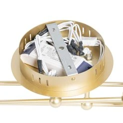 Schlussverkauf 😉 QAZQA Deckenleuchte gold inkl. LED 3-Stufen dimmbar 6 Lichter - Patrick 👏 -Deckenleuchten Verkaufs-Shop 2684 104517 10