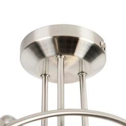 Budget ❤️ QAZQA Klassische Deckenlampe Stahl 3 Lichter - Fortress 🎁 -Deckenleuchten Verkaufs-Shop 2688 96628 8