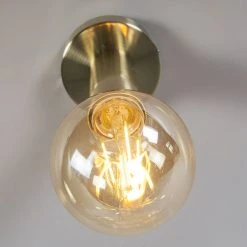 Top 10 🔔 QAZQA Moderne Deckenleuchte Gold - Facil 1 💯 -Deckenleuchten Verkaufs-Shop 2693 92424 4