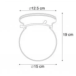 Rabatt 🧨 QAZQA Retro-Deckenleuchte weißes Opalglas - Scoop ❤️ -Deckenleuchten Verkaufs-Shop 2734 91238 3