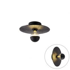 Budget 🔥 QAZQA Orientalische Deckenleuchte schwarz - Konge ⌛