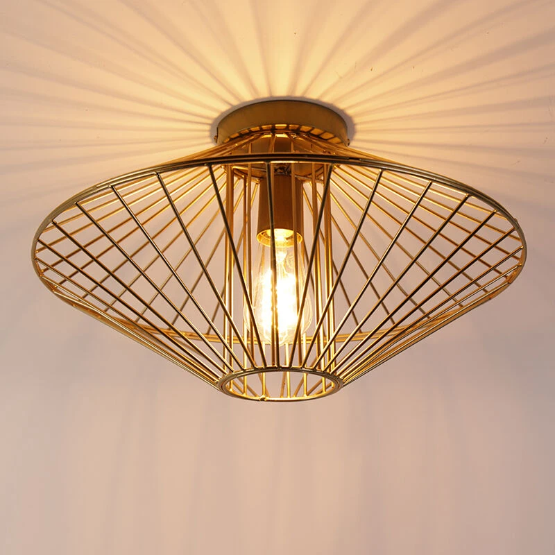 Auslauf 🌟 QAZQA Design-Deckenleuchte Gold - Zahra 👍 10 Auslauf 🌟 QAZQA Design-Deckenleuchte Gold - Zahra 👍 – Bild 10