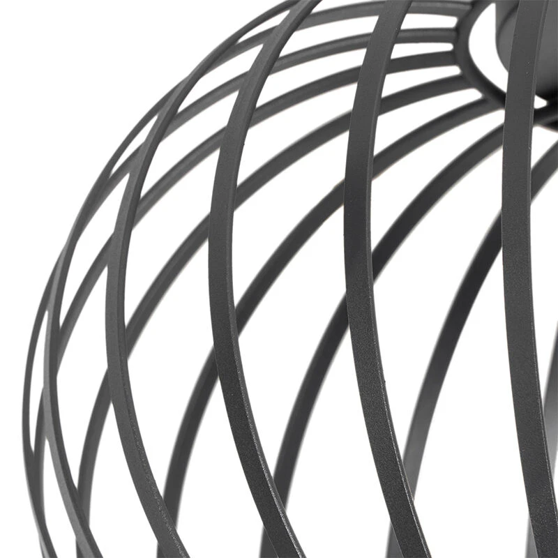 Auslauf ✔️ QAZQA Design Deckenleuchte schwarz 30 cm - Johanna 🥰 3 Auslauf ✔️ QAZQA Design Deckenleuchte schwarz 30 cm - Johanna 🥰 – Bild 3