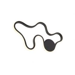 Am billigsten ⭐ QAZQA Moderne Wandleuchte schwarz inkl. LED - Plomp 🌟 -Deckenleuchten Verkaufs-Shop 2809 98407 4