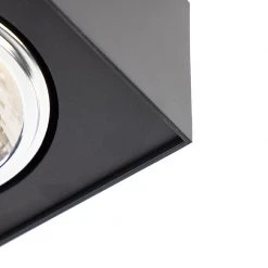 Aktion 🧨 QAZQA Design Spot Square 2-flammig inkl. G9 schwarz - Kaya ✨ -Deckenleuchten Verkaufs-Shop 2815 98378 5