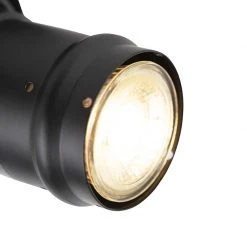 Auslauf 🔥 QAZQA Industriespot schwarz dreh- und schwenkbar ohne Schirm - Movie 😍 -Deckenleuchten Verkaufs-Shop 2824 96891 5