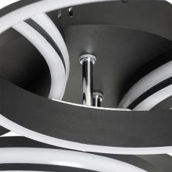 Beste Bewertungen von ✨ QAZQA Deckenleuchte schwarz inkl. LED 3-Stufen dimmbar 4-Licht - Navara 🥰 -Deckenleuchten Verkaufs-Shop 2829 104006 5