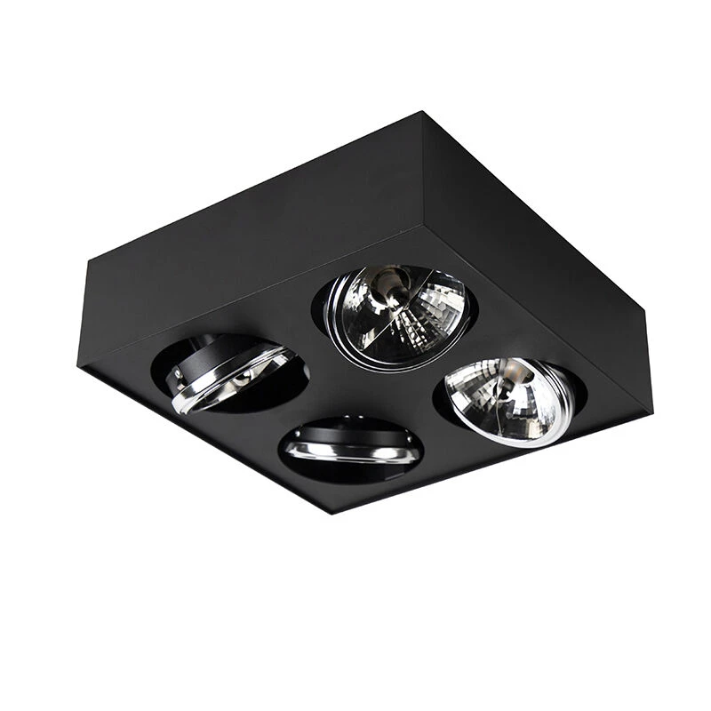 Budget 💯 QAZQA Design-Spot schwarz quadratisch 4-flammig - Kaya 💯 15 Budget 💯 QAZQA Design-Spot schwarz quadratisch 4-flammig - Kaya 💯 – Bild 15