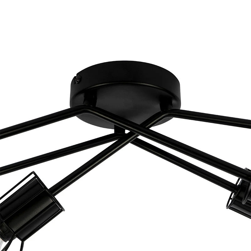 Angebote ✔️ QAZQA Moderne Deckenleuchte schwarz 65 cm 6-Lichter - Botu ❤️ 6 Angebote ✔️ QAZQA Moderne Deckenleuchte schwarz 65 cm 6-Lichter - Botu ❤️ – Bild 6