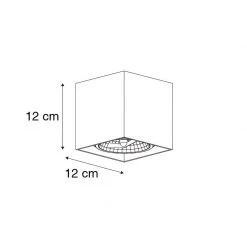 Coupon 😉 QAZQA Design-Spot weiß quadratisch - Box 🔥 -Deckenleuchten Verkaufs-Shop 2863 104784 4