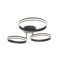 Auslauf 😉 QAZQA Deckenleuchte schwarz inkl. LED 3-Stufen dimmbar 3-Licht - Navara ⭐ -Deckenleuchten Verkaufs-Shop 2864 104003 8