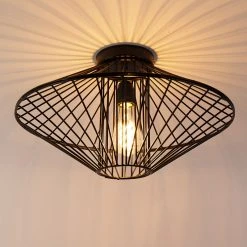 Rabatt 🎉 QAZQA Design-Deckenleuchte schwarz - Zahra 🛒 20 Rabatt 🎉 QAZQA Design-Deckenleuchte schwarz - Zahra 🛒 -Deckenleuchten Verkaufs-Shop 2866 104525 9