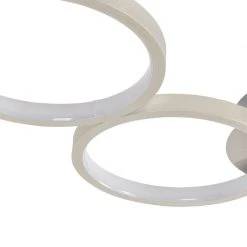 Bestpreis 🌟 QAZQA Deckenleuchte Stahl inkl. LED 3-Stufen dimmbar 3-flammig - Pande 😀 -Deckenleuchten Verkaufs-Shop 2889 102944 3