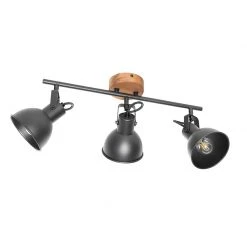 Bester Verkauf 👏 QAZQA Industrie-Spot schwarz mit Holz neigbar 3-Licht - Tommy 🥰 25 Bester Verkauf 👏 QAZQA Industrie-Spot schwarz mit Holz neigbar 3-Licht - Tommy 🥰 -Deckenleuchten Verkaufs-Shop 2894 105645 12