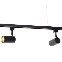 Bester Verkauf ❤️ QAZQA Modernes Kleiderstangensystem Schwarz mit 5 Spots 1-phasig - Jeana 🧨 -Deckenleuchten Verkaufs-Shop 2897 105060 4