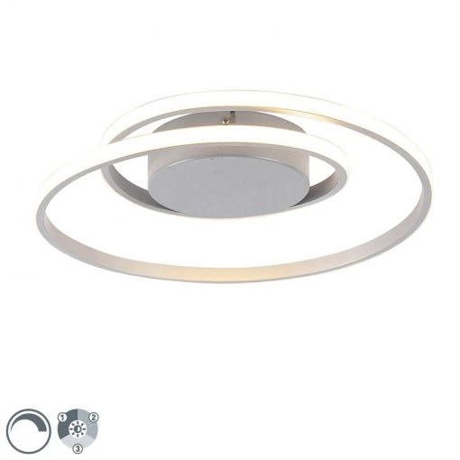 Schlussverkauf 🌟 Trio Leuchten Design Deckenleuchte Stahl inkl. LED 3-stufig dimmbar - Krula 🌟 -Deckenleuchten Verkaufs-Shop 2899 102800 0