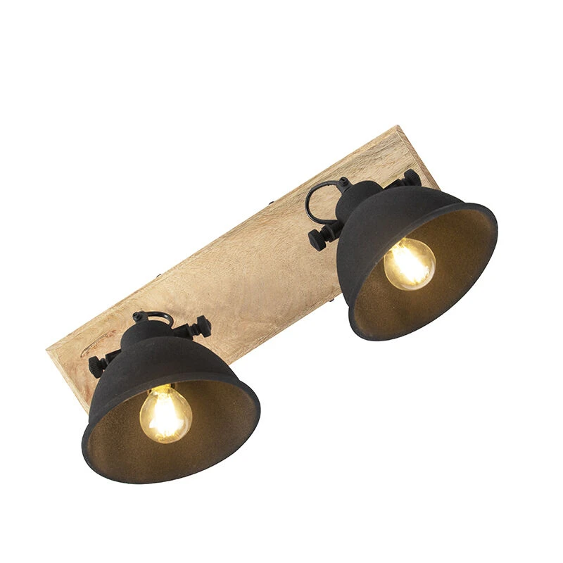 Am billigsten 💯 Leuchten Direct Cool Spot schwarz mit Holz 2 Lichter - Fors 🌟 6 Am billigsten 💯 Leuchten Direct Cool Spot schwarz mit Holz 2 Lichter - Fors 🌟 – Bild 6