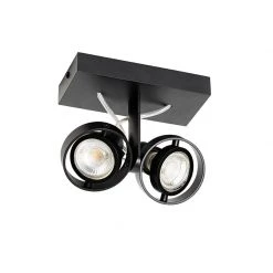 Rabatt 🌟 QAZQA Moderne spot zwart 2-lichts - Master 50 😉 -Deckenleuchten Verkaufs-Shop 2909 105410 13