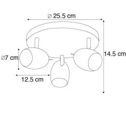 Top 10 🥰 QAZQA Designspot weiß rund - Egg 3 ❤️ -Deckenleuchten Verkaufs-Shop 2929 90974 4