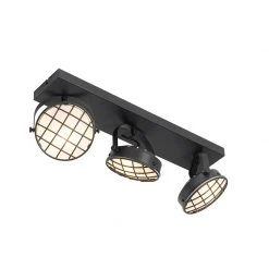 Brandneu 🧨 QAZQA Vintage Spot schwarz 3-flammig - Tamina 🎉 19 Brandneu 🧨 QAZQA Vintage Spot schwarz 3-flammig - Tamina 🎉 -Deckenleuchten Verkaufs-Shop 2952 104428 8