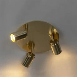 Bester Verkauf 🔥 QAZQA Moderner Badstrahler Messing 3-flammig IP44 - Ducha 💯 -Deckenleuchten Verkaufs-Shop 2964 104393 12