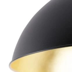 Angebote 🌟 QAZQA Deckenleuchte schwarz mit Gold 42 cm verstellbar - Magnax 🤩 -Deckenleuchten Verkaufs-Shop 2966 102515 2