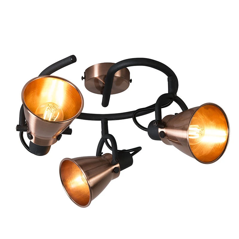 Neu ⌛ QAZQA Klassischer Punktkupfer - Jos 3 🔥 1 Neu ⌛ QAZQA Klassischer Punktkupfer - Jos 3 🔥