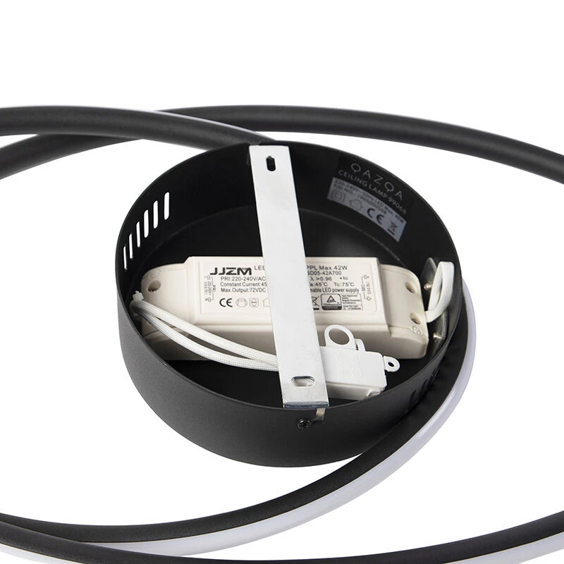 Brandneu ❤️ QAZQA Design Deckenleuchte schwarz inkl. LED 3-stufig dimmbar - Rowan 🔔 10 Brandneu ❤️ QAZQA Design Deckenleuchte schwarz inkl. LED 3-stufig dimmbar - Rowan 🔔 – Bild 10