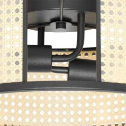 Am billigsten 😉 QAZQA Retro-Deckenleuchte schwarz mit Rattan 40 cm - Akira 💯 17 Am billigsten 😉 QAZQA Retro-Deckenleuchte schwarz mit Rattan 40 cm - Akira 💯 -Deckenleuchten Verkaufs-Shop 2992 105043 3