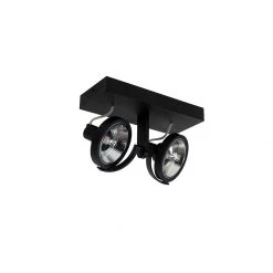 Neu 😉 QAZQA Professional Modernes Spot Black 2-Licht - Master 111 🧨 -Deckenleuchten Verkaufs-Shop 3002 102889 13