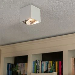 Coupon 😉 QAZQA Design-Spot weiß quadratisch - Box 🔥