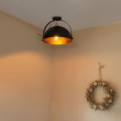 Angebote ⭐ QAZQA Industrielle Deckenleuchte schwarz mit Gold verstellbar - Magnax ⌛ -Deckenleuchten Verkaufs-Shop 3022 102506 14