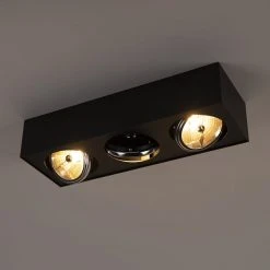 Angebote 😀 QAZQA Design Spot Square 3-flammig inkl. G9 schwarz - Kaya 🛒 24 Angebote 😀 QAZQA Design Spot Square 3-flammig inkl. G9 schwarz - Kaya 🛒 -Deckenleuchten Verkaufs-Shop 3054 98379 11