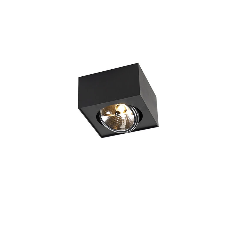 Aktion 😍 QAZQA Designfleck schwarzes Quadrat - Kaya ⭐ 1 Aktion 😍 QAZQA Designfleck schwarzes Quadrat - Kaya ⭐