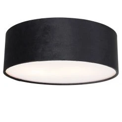 Coupon 🎉 QAZQA Deckenleuchte schwarz 30 cm mit goldener Innenseite - Drum 🔔 -Deckenleuchten Verkaufs-Shop 3096 105475 4