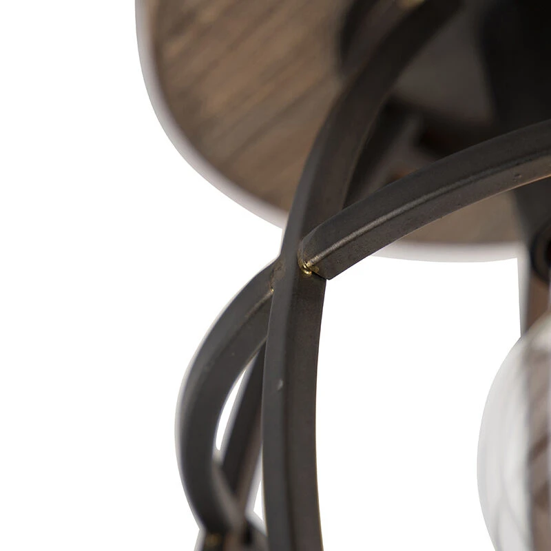 Coupon 🔔 QAZQA Industriedeckenleuchte schwarz mit Holz - Arthur 🤩 6 Coupon 🔔 QAZQA Industriedeckenleuchte schwarz mit Holz - Arthur 🤩 – Bild 6